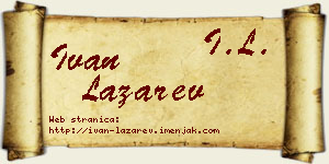 Ivan Lazarev vizit kartica